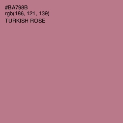 #BA798B - Turkish Rose Color Image